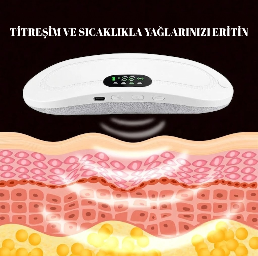 Meniera Titreşimli Isıtmalı Masaj Pedi - Bel, Sırt, Karın, Regl Ağrısı Kemeri